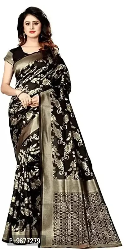 Women's Premium Soft Silk Saree Zari Vintage Indian Blouse 100% Woven Sarees Handwoven Fabric Traditional Women's Sari