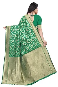 Copper Zari Pure Silk Saree | Indian Ethnic Wear | Traditional Women's Sari-thumb1