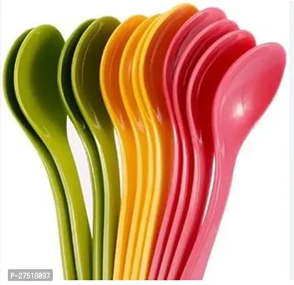 Cute Plastic Spoon For Kitchen Dining And Serving-Pack Of 9-thumb0