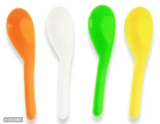 Cute Plastic Spoon For Kitchen Dining And Serving-Pack Of 3