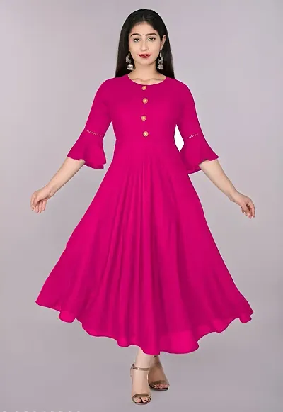 New Anarkali Rayon kurta for women