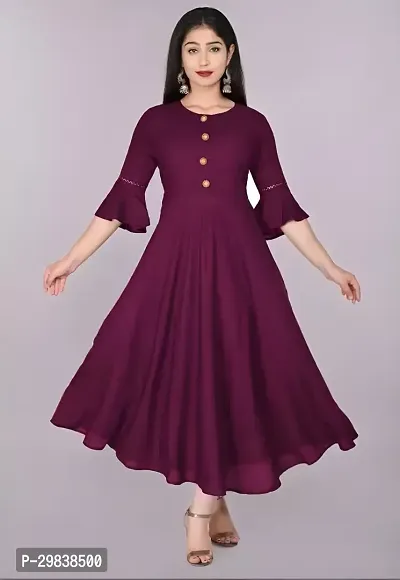 Stylish Rayon Kurta For Women-thumb0