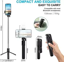 Extendable Flash 3-in-1 Selfie Stick Tripod with Bluetooth Remote-thumb1