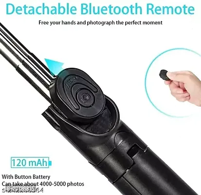 Extendable Flash 3-in-1 Selfie Stick Tripod with Bluetooth Remote-thumb3