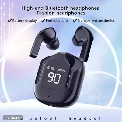 AIR 31/M19 / M10 / T2 Bluetooth 5.1 TWS Digital Display Wireless Bluetooth Earphone with Charging Box, Support Touch  Siri  Battery Display (Black)-thumb0