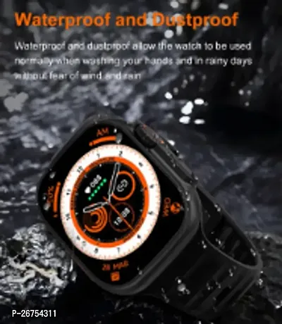 Amoled T800 Smartwatch withBluetooth Make/Recieve Call,Send/Recieve SMS, Social Media Alert, Heartrate  Step Tracking-thumb0