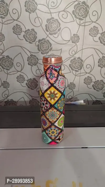 Classic Printed Copper Water Bottle, 500ml