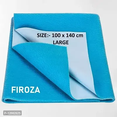 CASA-NEST Water Proof  Washable Baby Care Dry Sheet  Bed Protector (100cm X 140cm, Large, Firoza, Set of 1) BABY003
