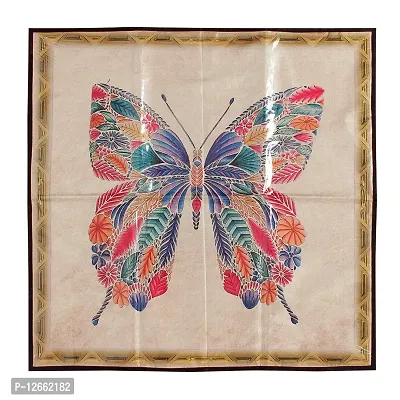 CASA-NEST Digital Print,Waterproof Bed Server/Food Mat/Bedsheet Protector/Laminated with 3 Layered Heavy Material,Color-Multi,Design=Butterfly,SERVER001