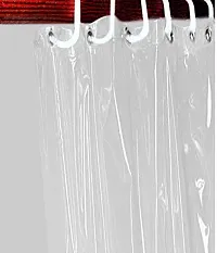 CASA-NEST Plastic AC Curtain TRANSAPARENT ECONOMICAL, 9ft Ft Length,Width 4.5 Ft,Pack of 1 curtain003-thumb1