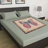 CASA-NEST Digital Print,Waterproof Bed Server/Food Mat/Bedsheet Protector/Laminated with 3 Layered Heavy Material,Color-Multi,Design=Butterfly,SERVER001-thumb1