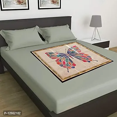 CASA-NEST Digital Print,Waterproof Bed Server/Food Mat/Bedsheet Protector/Laminated with 3 Layered Heavy Material,Color-Multi,Design=Butterfly,SERVER001-thumb2