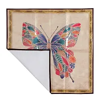 CASA-NEST Digital Print,Waterproof Bed Server/Food Mat/Bedsheet Protector/Laminated with 3 Layered Heavy Material,Color-Multi,Design=Butterfly,SERVER001-thumb2