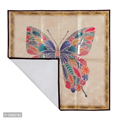 CASA-NEST Digital Print,Waterproof Bed Server/Food Mat/Bedsheet Protector/Laminated with 3 Layered Heavy Material,Color-Multi,Design=Butterfly,SERVER001-thumb3