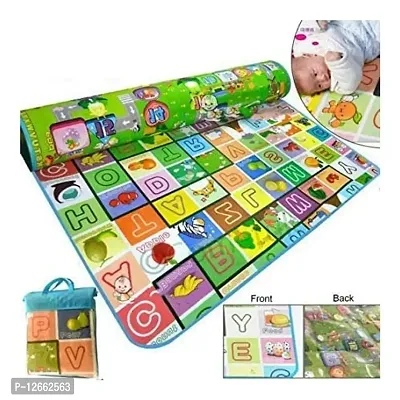 CASA NEST Double Sided Play mat/Crawling mat Multi Purpose Water Proof Foldable-5 * 6 ft-1 Piece- Multicoloured-thumb0