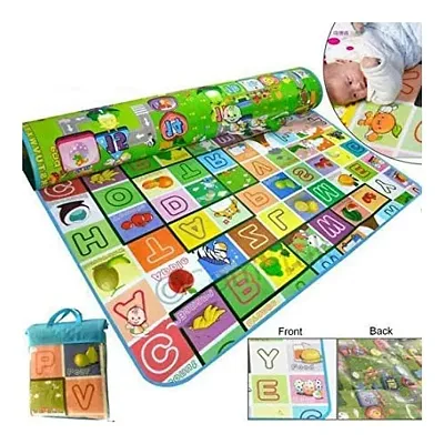 CASA NEST Double Sided Play mat/Crawling mat Multi Purpose Water Proof Foldable-5 * 6 ft-1 Piece- Multicoloured