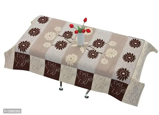 CASA-NEST Designer Rectangular Center Table Cover 4 Seater 40X60 (Width x Length} Inches (Brown Color) Rectangular