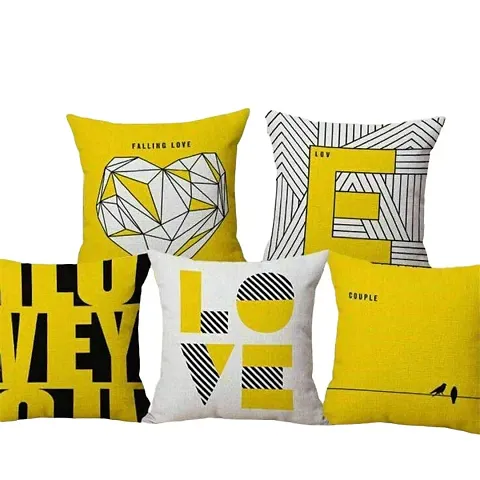 Printed Cushion Cover Set Of 5