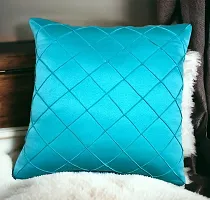 CASA-NEST Premium Foam pentak Cushion Cover,Pack of 5 Pc,Bed Cushion/Decorative Sofa Cushion (Size:16x16Inch) (Royal Aqua)-thumb1