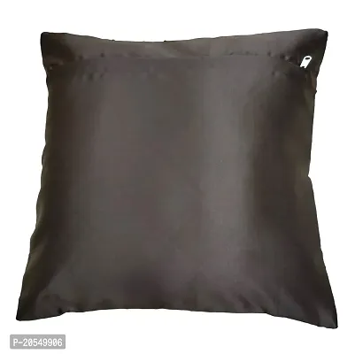 CASA-NEST Premium Foam Pintex Cushion Cover,Pack of 2 Pc,Bed Cushion/Decorative Sofa Cushion (Size:20x20Inch) (Brown)-thumb2