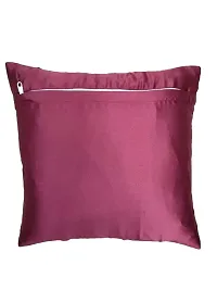 CASA-NEST Premium Foam Pintex Cushion Cover,Pack of 2 Pc,Bed Cushion/Decorative Sofa Cushion (Size:20x20Inch) (Maroon)-thumb1