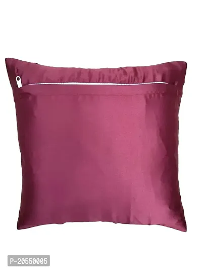 CASA-NEST Premium Foam Pintex Cushion Cover,Pack of 2 Pc,Bed Cushion/Decorative Sofa Cushion (Size:20x20Inch) (Maroon)-thumb2