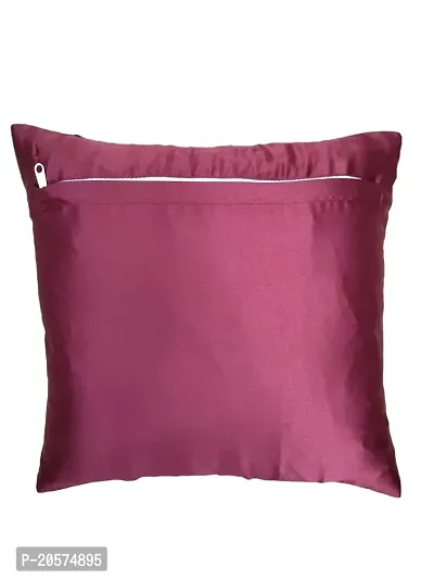 CASA-NEST Premium Foam pentak Cushion Cover,Pack of 2 Pc,Bed Cushion/Decorative Sofa Cushion (Size:16x16Inch) (Maroon)-thumb2