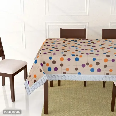 CASA-NEST PVC Waterproof Dining 2-4 Seater Table Cover, 40x60-inch, Multicolour-Printed001-thumb0