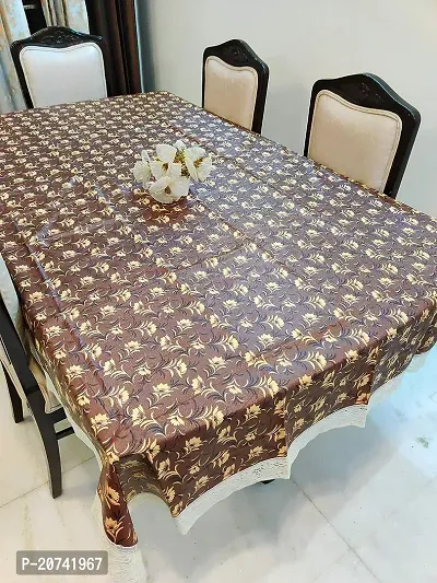 CASA-NEST Thick PVC Printed Dining Table Cover, 6-8 Seater Size-60x90 inch, Waterproof Easy to Clean, Multi Color printed003-thumb0