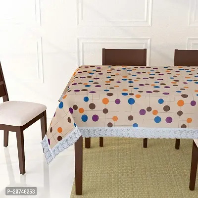 CASA-NEST PVC Waterproof Dining 8-10 Seater Table Cover, 60x108-inch, Multicolour-Printed004
