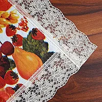 CASA-NEST Thick PVC 8-10 Seater Dining Table Cover, Size-60x108 Inch(Width x Length) Waterproof Table Cover Fruit printed004-thumb2