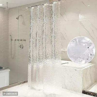 CASA-NEST Shower Curtain 3D Diamond, Ac Curtain 7FT (54x84 inch), Waterproof, Weighted Bathroom Curtain, Ring Included, Room Divider, Unit Bath, Privacy Protection Diamond007-thumb0