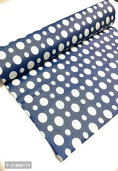 CASA-NEST 10 meter Long, Shelf Roll for Cupboard/Almirah, Shelf Protector for Wardrobe, Sheet Roll/Mat for Drawer, Liners for Kitchen Cupboard-White Polka Dot-Roll002-thumb2