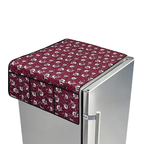 Attractive Polyester Beige Refrigerator Cover vol 5