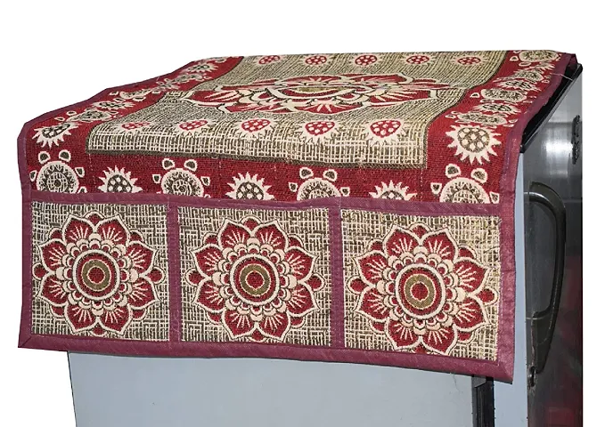 CASA-NEST Cotton Fridge Top Cover - Maroon