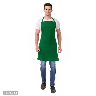 CASA-NEST Men and Women Chef Cooking Kitchen Apron (Non-Waterproof, Green, 1)-thumb0