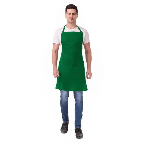 CASA-NEST Mens and Womens Chef Cooking Kitchen Apron (Non-Waterproof, Green, 1)