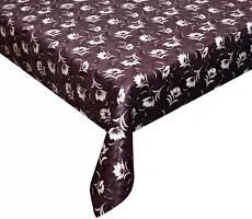 CASA-NEST Printed Maroon Dot Design 4-6 Seater Table Cover, Size 54x78 (inch).-thumb2