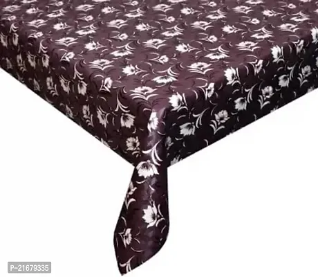 CASA-NEST Printed Maroon Dot Design 4-6 Seater Table Cover, Size 54x78 (inch).-thumb3