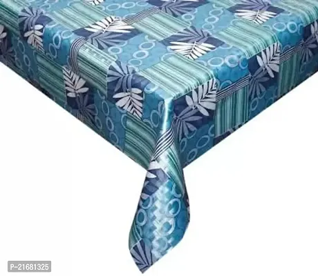 CASA-NEST Printed Blue White Leaf Design 6-8 Seater Table Cover, Size 54x90 (inch).-thumb2