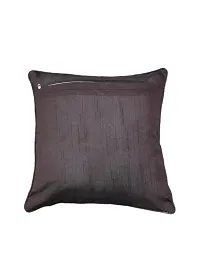 CASA-NEST Premium Silk Rose Print Cushion Cover, Pack of 2 Pc, Bed Cushion/Decorative Sofa Cushion Cover (Size:24x24Inch) (Multi 2)-thumb2