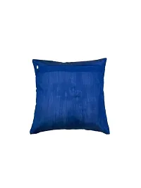 CASA-NEST Premium Fur Fabric Print Cushion Cover, Pack of 5 Pc, Bed Cushion/Decorative Sofa Cushion Cover (Size:16x16Inch) (Blue)-thumb2