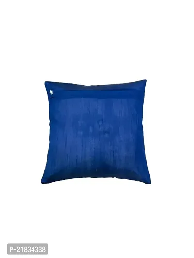 CASA-NEST Premium Fur Fabric Print Cushion Cover, Pack of 5 Pc, Bed Cushion/Decorative Sofa Cushion Cover (Size:16x16Inch) (Blue)-thumb3