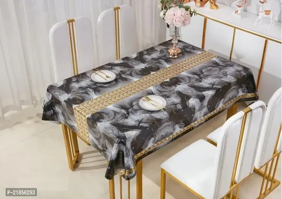 CASA-NEST Table Cover with Polyster Backing Print, Size 54x78 for 4-6 Seater Table Cover, Mix Colour, out002 (Multicolour 2)