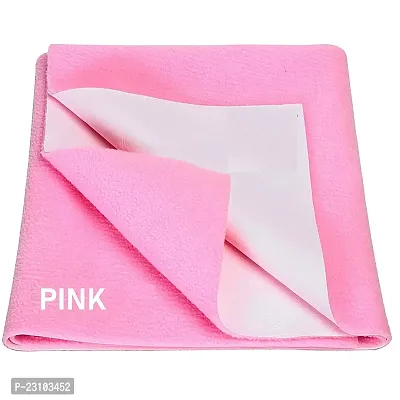 CASA-NEST Water Proof  Washable Baby Care Dry Sheet  Bed Protector (50cm X 70cm, Small, Pink, Set of 1) BABY001-thumb0