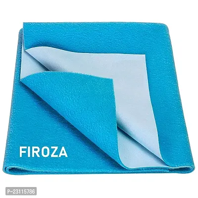 CASA-NEST Water Proof  Washable Baby Care Dry Sheet  Bed Protector (100cm X 140cm, Large, Firoza, Set of 1) BABY003-thumb0