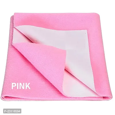 CASA-NEST Water Proof  Washable Baby Care Dry Sheet  Bed Protector (100cm X 140cm, Large Pink, Set of 1) BABY003-thumb0