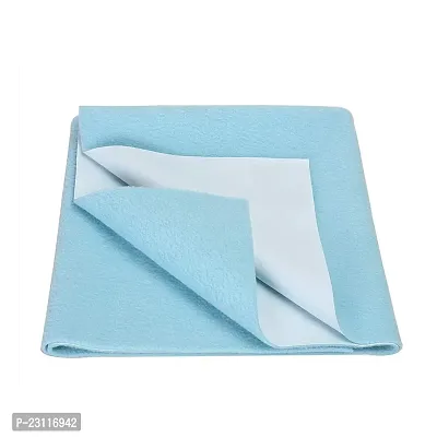 CASA-NEST Water Proof  Washable Baby Care Dry Sheet  Bed Protector (100cm X 140cm,Large, Sea Blue, Set of 1) BABY003