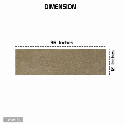 CASA-NEST Permium Clothes Table Runner , Size = 12x36 inch , Sold Color Jute Matieral Table Runner (Brown)-thumb2