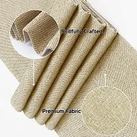 CASA-NEST Permium Clothes Table Runner , Size = 12x36 inch , Sold Color Jute Matieral Table Runner (Beige)-thumb1